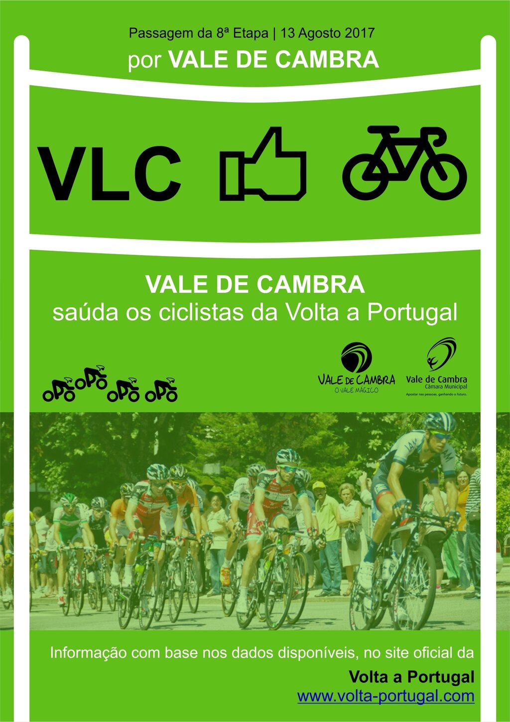 Vale de Cambra saúda os ciclistas da Volta a Portugal!