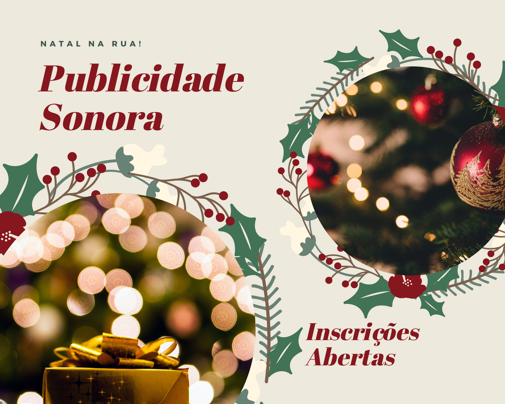 Publicidade Sonora de Natal: Abertas Inscrições