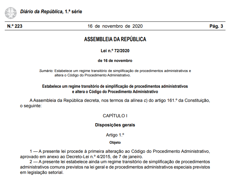 Decreto Lei 72/2020: Importância e Aplicação