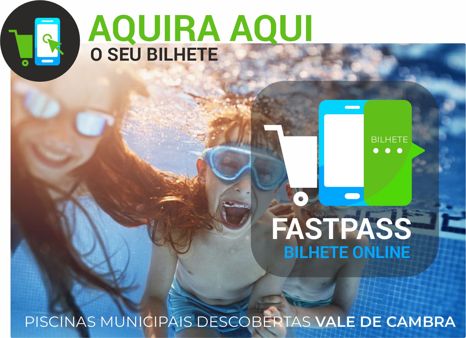 Fácil e Rápido: Bilhetes para as Piscinas On-line!
