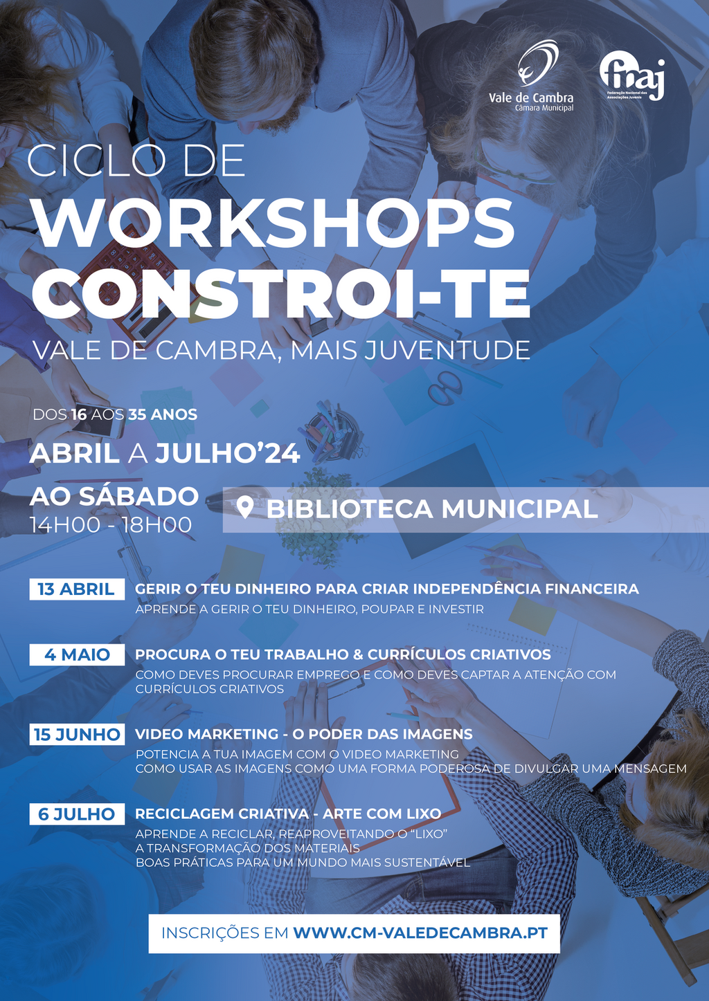 Workshops para a Juventude